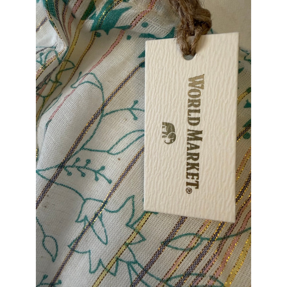 World Market Boho Indie Tribal Kaftan Midi Dress NWT Sz S/M - Picture 5 of 9